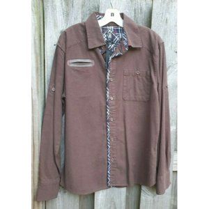 Cavi Mens Button down Long Sleeve Shirt size L Western